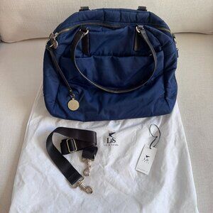 Lo&Sons OMG Weekender Bag in Navy / Camel / Gold